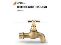 Кран поливочний вентильный Bonomi 1/2" латунь матовой (37001004)