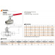 Кран шаровой Bonomi TAMIGI 1 1/4" ВН стальная ручка (76050110R)