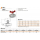 Кран шаровой Bonomi TAMIGI 3/4" ВН "бабочка" (76070006R)