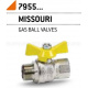 Кран газовый шаровой Bonomi MISSUORI GAS 1/2" ВН "бабочка" (79550004)