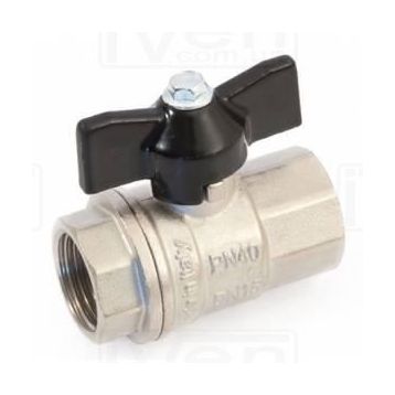 General Fittings Кран шаровый 1/2" ВВ Standart "бабочка" (7S00M1N040400A) General Fittings - 1