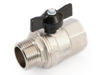 General Fittings Кран шаровый 3/4" ВН полнопроходной "бабочка" (7100M2N050500A) General Fittings - 1