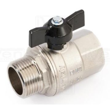 General Fittings Кран шаровый 1" ВН полнопроходной "бабочка" (7100M2N101000A) General Fittings - 1