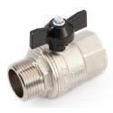 General Fittings Кран шаровый 1" ВН полнопроходной "бабочка" (7100M2N101000A)