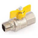 Кран General Fittings 1" ВН полнопроходной "бабочка" (7400M2N101000A)