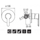 Nobili Rubinetterie ABC AB87108CR внутренний