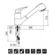 Nobili Rubinetterie Hera 2005 H547117CR с вытяжным шлангом