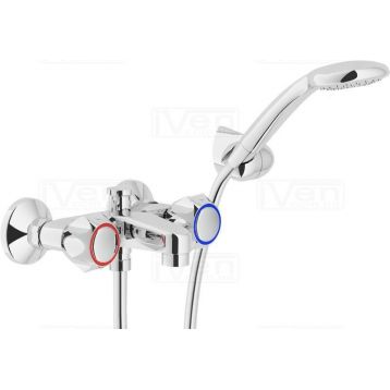 Nobili Rubinetterie Nuova Flora NZ06002/zCR короткий слив с настенным держателем + лейка, шланг Nobili - 1