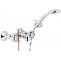 Nobili Rubinetterie Nuova Flora NZ06002/zCR короткий слив с настенным держателем + лейка, шланг