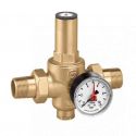 Редуктор давления воды Caleffi с "американками" Ø1 1/2" с двумя отверстиями для манометров (536580)