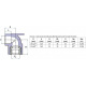 Hi-Therm Угольник с металлической резьбой внутренней и креплением 20x1/2" (H20702020)