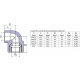 Hi-Therm Угольник 90 с металлической резьбой внутренней 25x3/4" (H20602525)