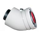 Колено коаксиальное 45 град. для котла d60/100 (premium)