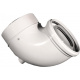 Колено 90 град. конденсационное коаксиальное d80/125 PP-R+Fe