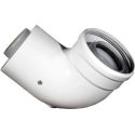 Коаксиальное колено 90 градусов для конденсационного газового котла d60/100 PP-R+AL (CE.00.34 C)