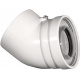 Колено 45 град. конденсационное коаксиальное d60/100 PP-R+Fe