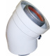 Колено 45 град. коаксиальный d60/100 (premium)