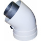 Колено 45 град. коаксиальный d60/100 (premium)