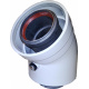 Колено 45 град. коаксиальный d60/100 (premium)