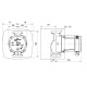 Grundfos ALPHA2 25-40 130 (97993195 / 95047503) Габаритный чертеж