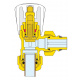 Кран радиаторный угловой Caleffi М23х1/2" (340402)