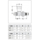 Кран радиаторный прямой Caleffi М23х1/2" (341402)