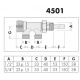 Кран нижнего подключения Caleffi М23х1/2" (450140)