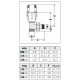 Кран-термостат радиаторный угловой Caleffi М23х1/2" (338402)