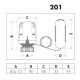 Головка термостатическая с накладным датчиком Caleffi М30х1,5 (201000)