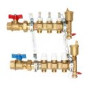 Caleffi Коллектор латунный 1"x3/4" на 3 контура в сборе (6686C5S1)