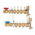Caleffi Колектор латунний 1" x3/4"на 4 контура в зборі (6686D5S1)