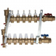 Caleffi латунный 1"x3/4" на 5 контуров в сборе (6686E5)