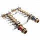 Caleffi латунный 1"x3/4" на 5 контуров в сборе (6686E5)