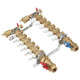 Caleffi латунный 1"x3/4" на 6 контуров в сборе (6686F5)