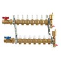 Caleffi Коллектор латунный 1"x3/4" на 7 контуров в сборе (6686G5S1)