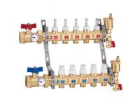 Caleffi латунный 1"x3/4" на 12 контуров в сборе (6686N5)