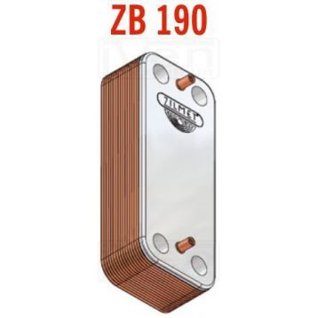 Теплообменник ZB 190 (INOX AISI 316L) 30 пластин O-ring Zilmet S.p.A. (17B1903000) ZILMET - 1