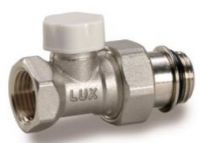 Кран Luxor радиаторный отсекающий проходной 1/2" с уплотнением (11262103GRA)
