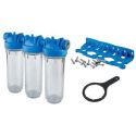 Фильтр-колбы Atlas Filtri DP TRIO TS (прозрачные) Ø1" OT (латунь) 10" 45° 8 bar KIT (ZA1400701 / ZA3320680)