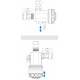 Магнитный фильтр грязеуловитель Atlas Filtri FDM-1P 3/4" (RE6170110) Варианты установки
