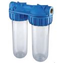 Фильтр-колба Atlas Filtri DUPLEX PLUS 3P 1" (латунь) 10" (senior) BFO SX TS 45°C 8 bar