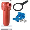 Фильтр-колба Atlas Filtri PLUS HOT 3P Ø1/2" (пластик) 10" (senior) MFP SX AB 80°C 8 bar KIT