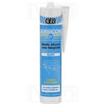 Силикон с фунгицидом белый GEB GEBSICONE W 310 мл SAS (593300) GEB - 1