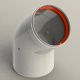 Колено для традиционных котлов d80 mm - 45 ° GROPPALLI S.R.L. (A3111050)