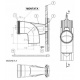 Колено с креплением для конденсационных котлов d80 mm - 90 ° GROPPALLI S.R.L. (A112121)