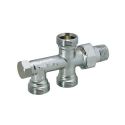 Кран BIANCHI нижний блок d1/2"для комплекта нижнего подключения радиатора 100% (3854000400)