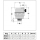 CALEFFI ROBOCAL 3/8" Воздухоотводчик автоматический вертикальный 4 bar (502430) Caleffi - 3