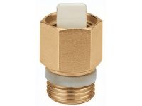 CALEFFI Обратный клапан латунный для воздухоотводчика (серія 502) d3/8" 110°C 10 bar PTFE (561300) Caleffi - 1