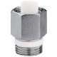 CALEFFI Обратный клапан латунный хромированный для воздухоотводчика 1/2" (561401)