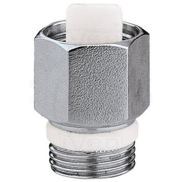 CALEFFI Обратный клапан латунный хромированный для воздухоотводчика 1/2" (561401)